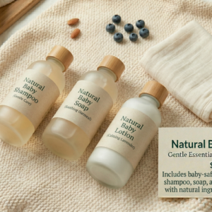 Natural Baby Bath Set